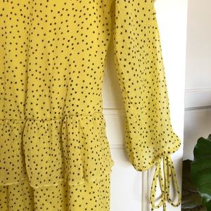 Zara Dress Yellow with Mini Stars
